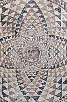 ancient greek mosaic of medusa (heritage, archaeology)