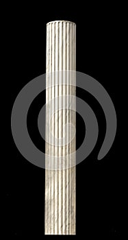 Ancient Greek pillar isolated