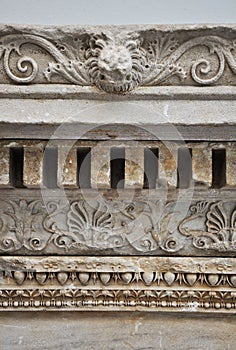 Ancient greek relief detail