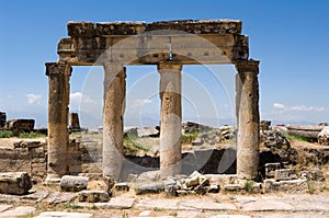 The ancient Greek and Roman city of Hierapolis