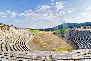 Ancient Greek Stadium in Ancient Messini in Greece