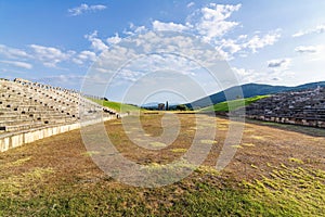 Ancient Greek Stadium in Ancient Messini in Greece