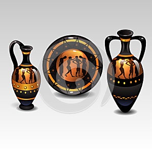 Ancient greek tableware