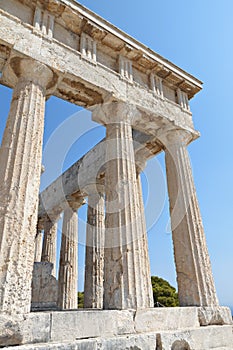 Ancient Greek temple at Aegina, Greece