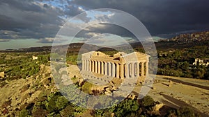 Ancient Greek temple of Concordia V-VI century BC, Valley of the Temples, Agrigento, Sicily.