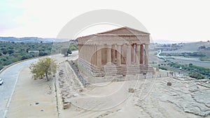 Ancient Greek temple of Concordia V-VI century BC, Valley of the Temples, Agrigento, Sicily.