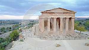 Ancient Greek temple of Concordia V-VI century BC, Valley of the Temples, Agrigento, Sicily.