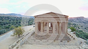 Ancient Greek temple of Concordia V-VI century BC, Valley of the Temples, Agrigento, Sicily.