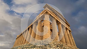 Ancient Greek temple of Concordia (V-VI century BC), Valley of the Temples, Agrigento, Sicily