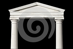 Ancient Greek temple detail