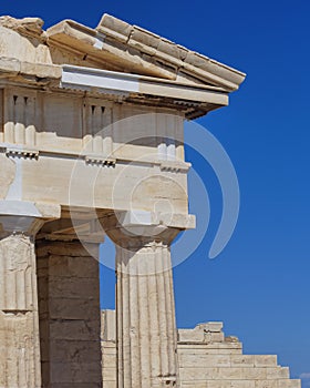 Ancient Greek temple detail