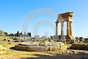 Antiguo Griego templo de 