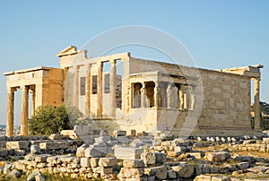 Ancient Greek Temple of the Erechtheum.