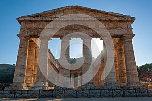 Ancient Greek temple of Segesta, Sicily