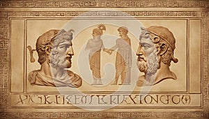 Ancient Greek text. Ancient Greek is the language of the empire of Alexander