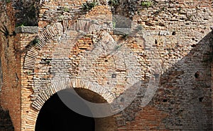 Ancient greek theater of taormina, the ruins