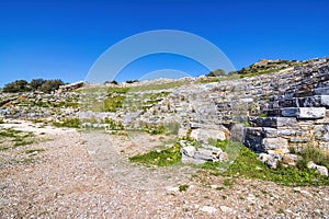 Ancient greek theater of Thorikos in Lavrio, Greece