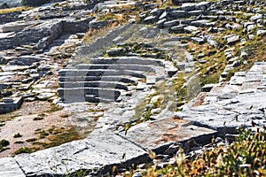 Ancient Greek theater of Thorikos in Lavrio, Greece