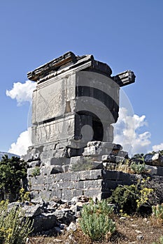 Ancient Greek tomb in Fethiye