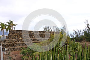 Ancient Guanche Guimar Pyramids in Tenerife Island