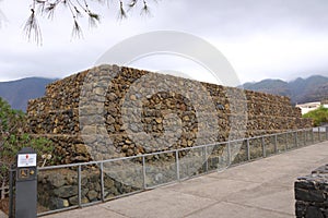 Ancient Guanche Guimar Pyramids in Tenerife Island