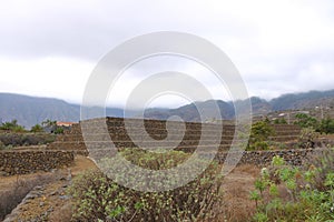 Ancient Guanche Guimar Pyramids in Tenerife Island