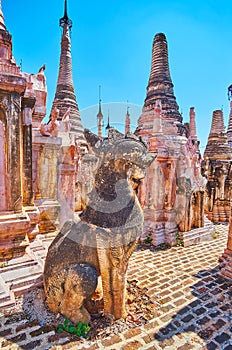 The ancient guardians of Kakku Pagodas, Myanmar