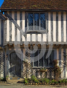 Ancient half-timbered cottage