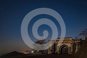 Ancient heritage fort/gate in night