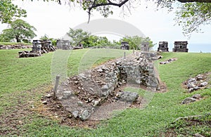 The ancient hilltop tombs of Quiahuiztlan in Veracruz, Mexico