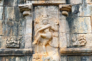 Ancient hindu gods statues In thanjavur temple india. The thanjavur big temple world heritage sites UNESCO. Thanjavur