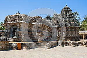 Ancient Hindu soapstone temple in Karnataka