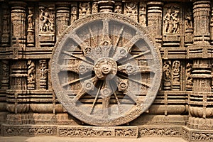 Antiguo hindi templo sobre el ()  