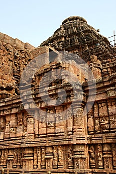 Ancient Hindu Temple at Konark (India) photo