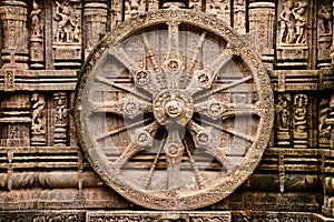 Ancient Hindu Temple at Konark (India) photo