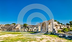 Ancient hippodrome in Tyre, Lebanon