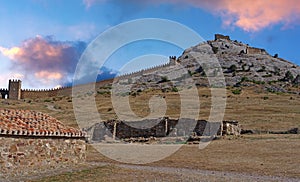 Ancient historic Genoese castle or fortress