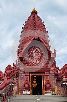 Ancient historic Wat Phrai Phatthana Buddhist temple in Phrai Phatthana, Thailand