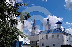 Ancient historical building of orthodox church cathedral in Vladimir Bogolyubovo on Nerli