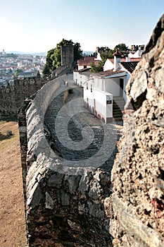 Ancient historical fortress Braganca, Portugal