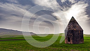 Ancient historical mausoleums complex of of the 16th century. District of Shemakhy city, Azerbaijan