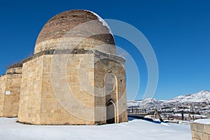 Ancient historical mausoleums complex of the 19th century. Shamakhi city, Azerbaijan