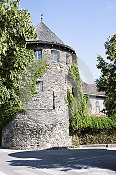 Ancient historical Tower, Lienz, Austria photo