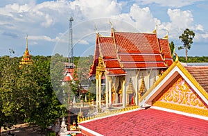 Ancient historical Wat Prachapithak Buddhist temple in Warin Chamrap, Ubon Ratchathani, Thailand