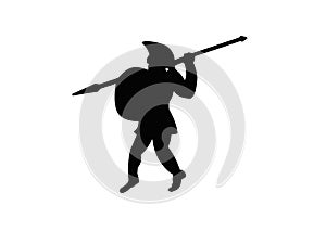 Ancient Hoplite silhouette