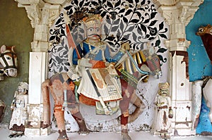 Ancient horseman statue