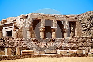 Ancient Horus temple, Edfu, Egypt. photo
