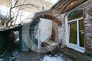 The ancient House of Nikolai Varlamovich Sollogub in the center of the city of Vladivostok