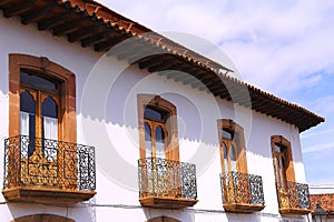 Ancient house in Patzcuaro michoacan, mexico II