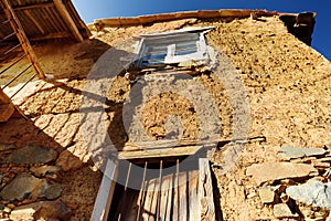 Ancient houses in Phicardou Fikardou village, Cyprus. This beautiful village declared Ancient Monument